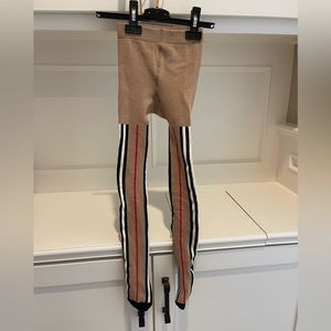 Burberry girls size 5-6 tights